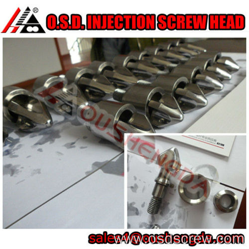 screw head for injection molding machine/screw element spare part